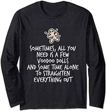 Unisex All You Need Is A Few Voodoo Dolls Shirt Funny Revenge Petty XL: Black