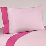 3pc Twin Sheet Set for the Pink and Green Flower Collection Bedding Set by Sweet Jojo Designs