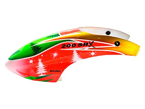 Microheli Airbrush Fiberglass Merry Christmas Canopy - BLADE 200 SRX Microheli Airbrush Fiberglass Merry Christmas Canopy - BLADE 200 SRX