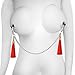 Nipple clamp Nipple clit Clamps Twin Clamps with Fluffy Tassel Body Decoration (Twin clamp)
