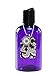 BAIRE BOTTLES - 4 oz PURPLE PLASTIC REFILLABLE BOTTLES with BLACK FLIP DISC CAPS-TRAVEL or GIFTING Personal Care Products-LIGHT BLOCKING PURPLE, PET, BPA Free - 6 Pack,BONUS 6 FLORAL LABELS