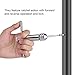 Yosoo Adjustable T-Handle Ratchet Tap Holder Wrench Household Alloy Steel Silver Adjustable T Type One-Hand Ratchet Wrench Adjustable Tap Wrench T-Handle Tap Wrenches (M5-12 Long)