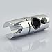 KES Replacement 23mm Hand Held Shower Bracket for Slider Height & Angle Adjustable Sprayer Holder on Slide Bar, Chrome, PB1S23
