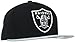 NFL Oakland Raiders Black and Team Color 59Fifty Fitted Cap, Black/Silver, 7 3/8
