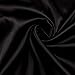 Silky Satin Charmeuse Solid Black, Fabric by the Yard