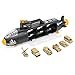 Best Choice Products Military Submarine Shark Car Carrier Toy w/ 6 Military Vehicles And 13 Slots