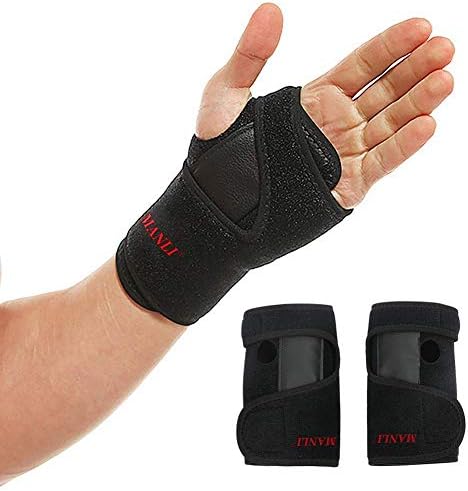 Wrist Brace Support, 1 Pair Left Right Hand Wrist Support/Wrist Strap/Wrist Brace/Hand Support for Carpal Tunnel, Relieve,Treat Wrist Pain, Men, Women (1 Pair)