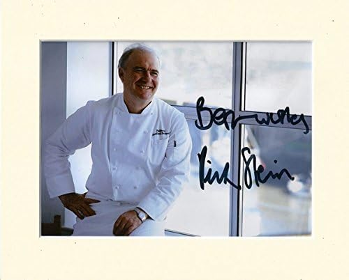 RICK STEIN SEAFOOD CELEBRITY CHEF SIGNED AUTOGRAPH PHOTO PRINT IN MOUNT - VENICE TO ISTANBUL