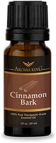 Cinnamon Bark Oil 100% Pure Therapeutic Grade Essential Oil - 10 ML Bottle by Aroma King