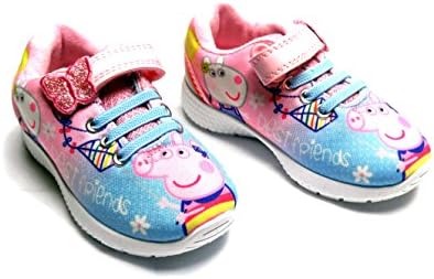 MY5KIDS Toddler Girls Peppa Pig Best Friends Sneaker Size (8)