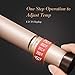 ELLESYE by Homitt Hair Straightener, Professional Ceramic Flat Iron for Hair with Negative Ion & Dual Voltage, 3D Floating Plates Twist Straightening Iron with Adjustable Temperature(250-450℉)