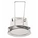 Pevor Lid and Spoon Rest, Stainless Steel Pan Pot Cover Lid Rack Stand Spoon Rest Stove Organizer Storage Soup Spoon Holder for Home Kitchen and Bar Tools, Silver