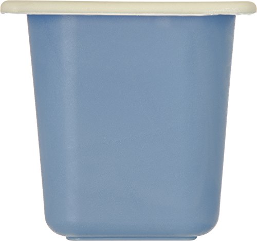 Carlisle CM1104C1402 Coldmaster CoolCheck 6" Deep Sixth-Size Insulated Cold Food Pan, 1.6 Quart, Color Changing, White/Blue