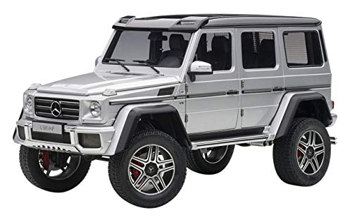 Mercedes Benz G500 4X4 2 Silver 1/18 Model Car by Autoart 76318