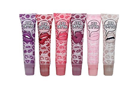 Starry Cocktail Magic Lip Tattoo Scented Peel Off Color Stain Tint Pack of Six