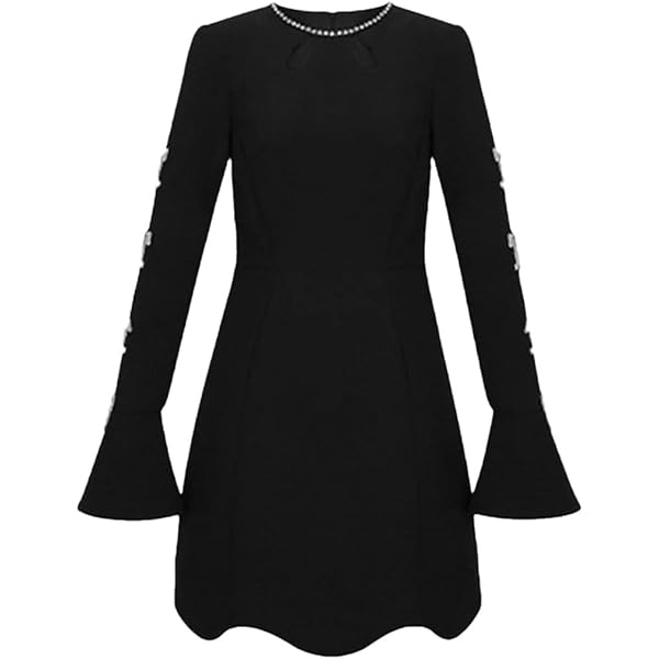 Floerns Women's Leopard Mesh Bell Sleeve Dress - V-Neck Tiered A-Line Short Dress, Summer Style - View #4