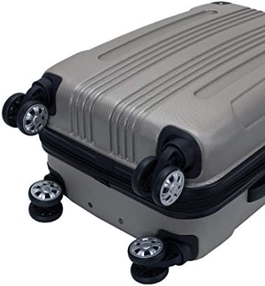 Rockland London Hardside Spinner Wheel Luggage, Silver, 3-Piece Set (20/24/28) 6 Rockland London Hardside Spinner Wheel Luggage, Silver, 3-Piece Set (20/24/28)