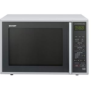 Sharp R959SLMAA Combination Microwave Oven, 40 Litre capacity, 900W, Silver