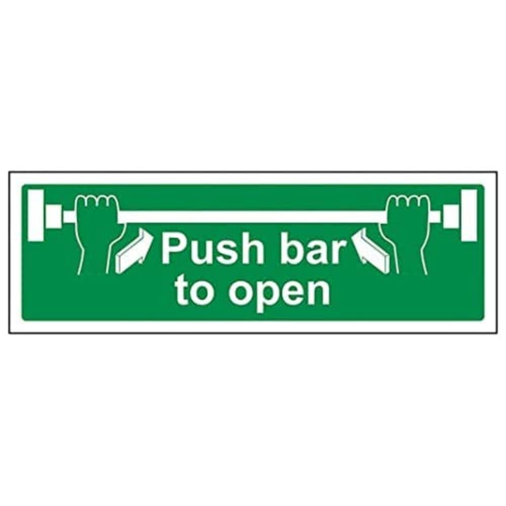 V Safety Eco Friendly Safe Condition Door - Push Bar To Open - 300 X 100mm