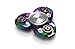 Fidget Spinner Rainbow Tri Metal Stainless Steel, Cool Ultra Fast Hybrid Ceramic Bearing Metallic Figit Spinner, 5 Min Spins for Stress Reducer Anti-anxiety Depression (Gold, 3 Sides) by BOYON