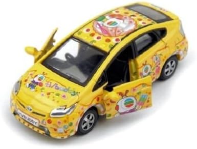 Hong Kong 1/64 Toyota Prius TVBuddy Car #81 Yellow Model Car New