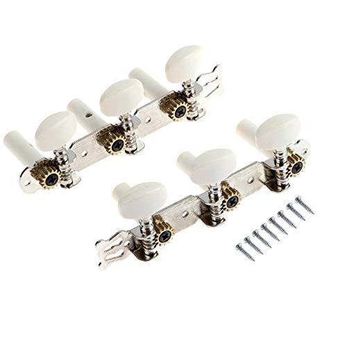 LDCRE 2PCS/Lot Square Heads Plastic Knob Guitar String Tuning Pegs Machine Head Tuners Keys Parts for Bass Acoustic Guitar Accessories - Thumbnail 5