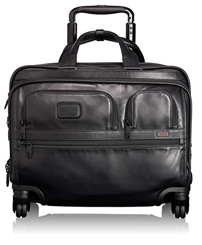Alpha 2 Carry-on Wheeled Leather Laptop 