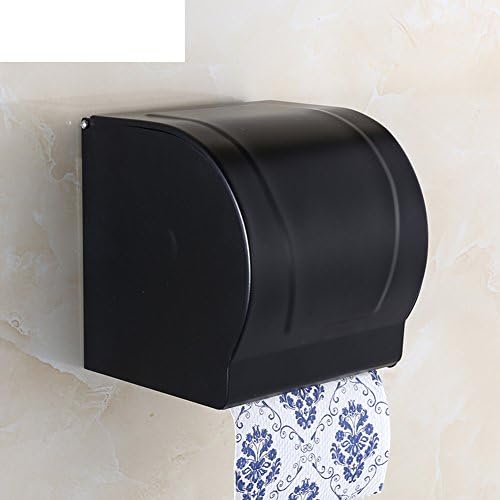 black toilet paper holder/American vintage bathroom tissue boxes/European toilet paper tray/ toilet bathroom accessories toilet roll holder-C