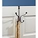 iDesign 53371 York Lyra Over The Door Organizer Coats, Hats, Robes, Towels-4, Bronze, Quad Hook