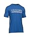 Under Armour Men's Cotton Wordmark Stack T-Shirt, Royal, Large