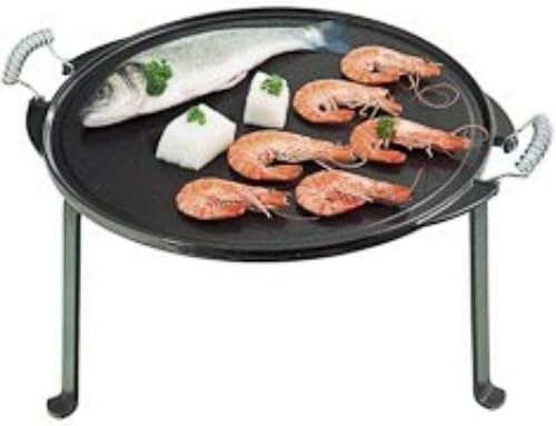 Vaello La Valenciana Enamelled Cast Iron Griddle Round Plate, 43 Cm, Black - Image 5
