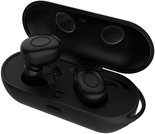 True Wireless Earbuds,V VONTAR Cordless Earbuds Bluetooth Sweatproof TWS Earphones Invisible In-Ear Earpiece with Mic and Charging Case for iPhone Samsung iPad and Most Android Phones