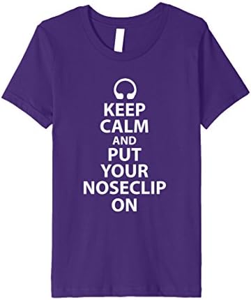 Kids Synchronized Swimming T-Shirt Keep Calm Put Your Noseclip On 10 Purple