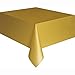 Gold Solid Rectangular Plastic Table Cover (54