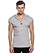 Bluetime Men's Summer Casual Hooded Sleeveless T-shirt Tank Tops (S, Gray)