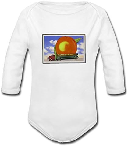 Fundeardk Baby Allman Brothers Band Eat A Peach Soft Design Powder Organic Long Sleeve One Piece White 6M