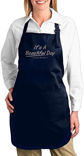 Its A Beautiful Day To Leave Me Alone Overhand Apron Bacon Work Aprons Cooking Prepare For Family Woman One Size
