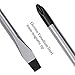 Phillips Screwdriver and Slotted Screwdriver,QM-STVR 8'' Screwdriver Length Shank Screwdriver Magnetic Tip Cross Head Flat Head NO.2 Screwdriver (2 pack 8'' phillips and slotted screwdriver)