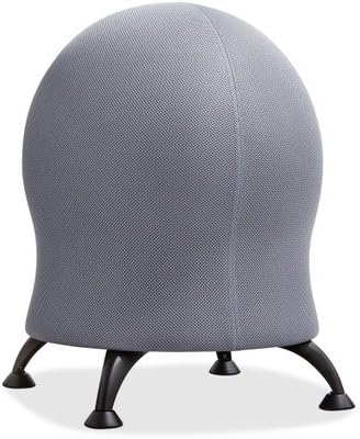 Safco4750GR Zenergy Ball Chair 22 1/2-Inch Diameter x 23-Inch High Gray/Black