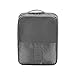 Moreteam Travel Shoe Bag 3 in 1 Shoe Organizer Space Saving Storage Tote Bags with Zipper for Men Women (Dark Grey)