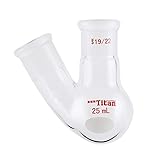 Glass 25ml Heavy Wall 2 Neck Round Bottom