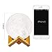 LOGROTATE Moon Lamp, 2-Color Kids Night Light with Stand, Touch Control and USB Recharge, Perfect for Kids, Friends, Lovers or Birthday Gifts (4.0 inch)