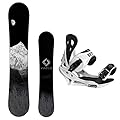 System 2019 MTN Snowboard with Summit Bindings Men's Snowboard Package…