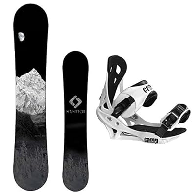System 2019 MTN Snowboard with Summit Bindings Men's Snowboard Package…
