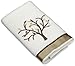 Avanti Linens Friendly Gathering Hand Towel, White