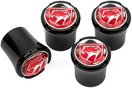 Ertch Red Sneaky Pete Logo Tire Valve Stem Caps for Dodge Viper RT/10 GTS