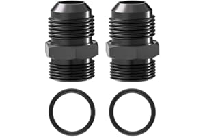 SINTLY 12AN ORB to 12AN Flare Male Fitting O-Ring Adapter Fitting 2pcs