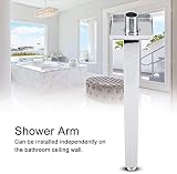Wifehelper Square Shower Arm 40cm Stainless Steel Wall Mounted Extension Pipe view 4