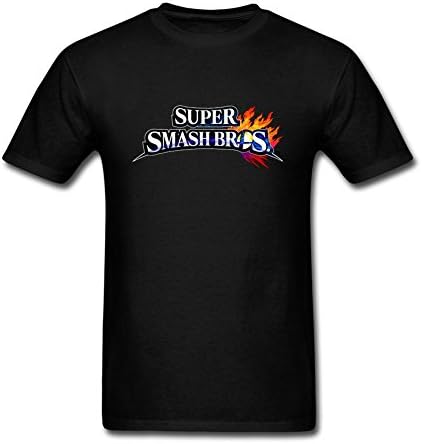 XUJJSHOW Men's Super Smash Bros New Interesting Game Logo T-Shirt Short Sleeve M