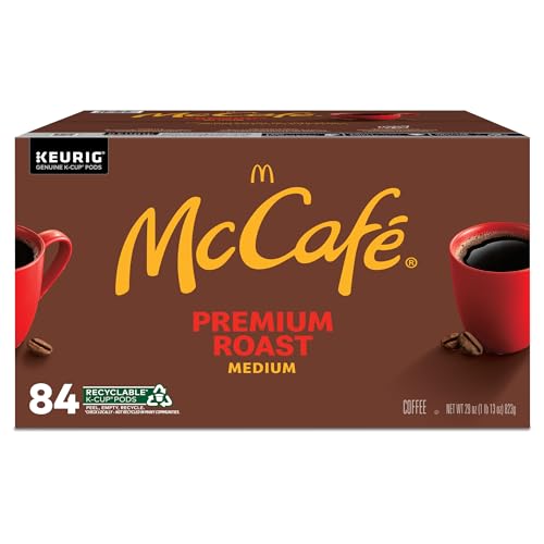 MCCAFE PREMIUM ROAST COFFEE, SINGLE SERVE KEURIG K-CUP PODS, MEDIUM ROAST, 84 COUNT